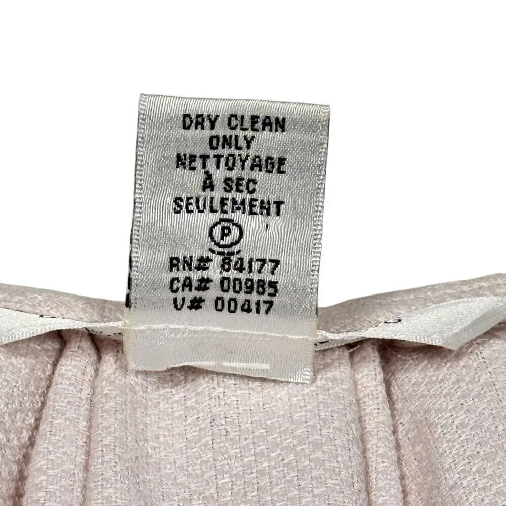 Diane Von Furstenberg Linen Wrap Dress Sz.8 Lilac Short Sleeve Minimalist Preppy - Picture 6 of 13
